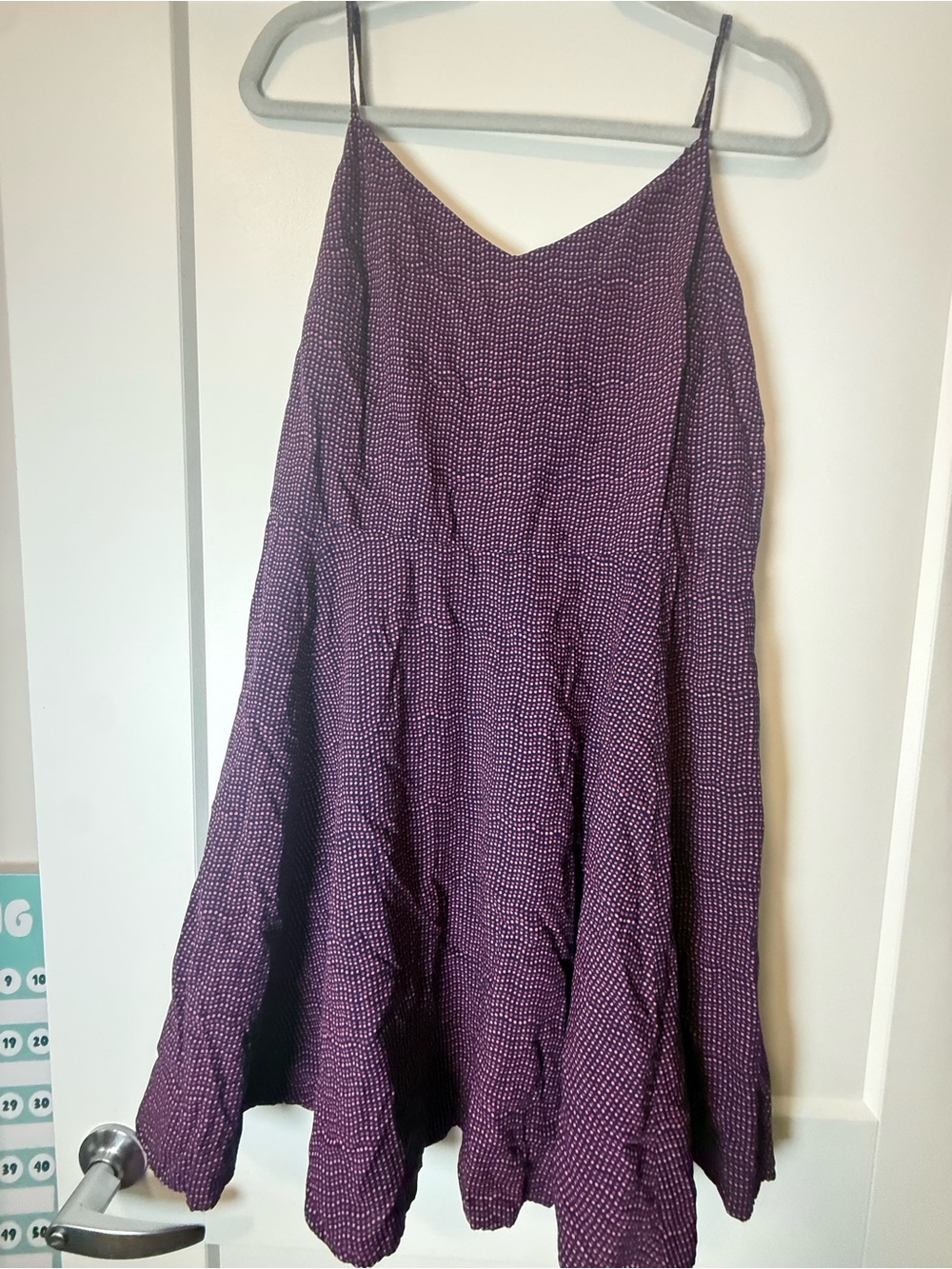 GAP Purple Mini Spotted Skater Dress